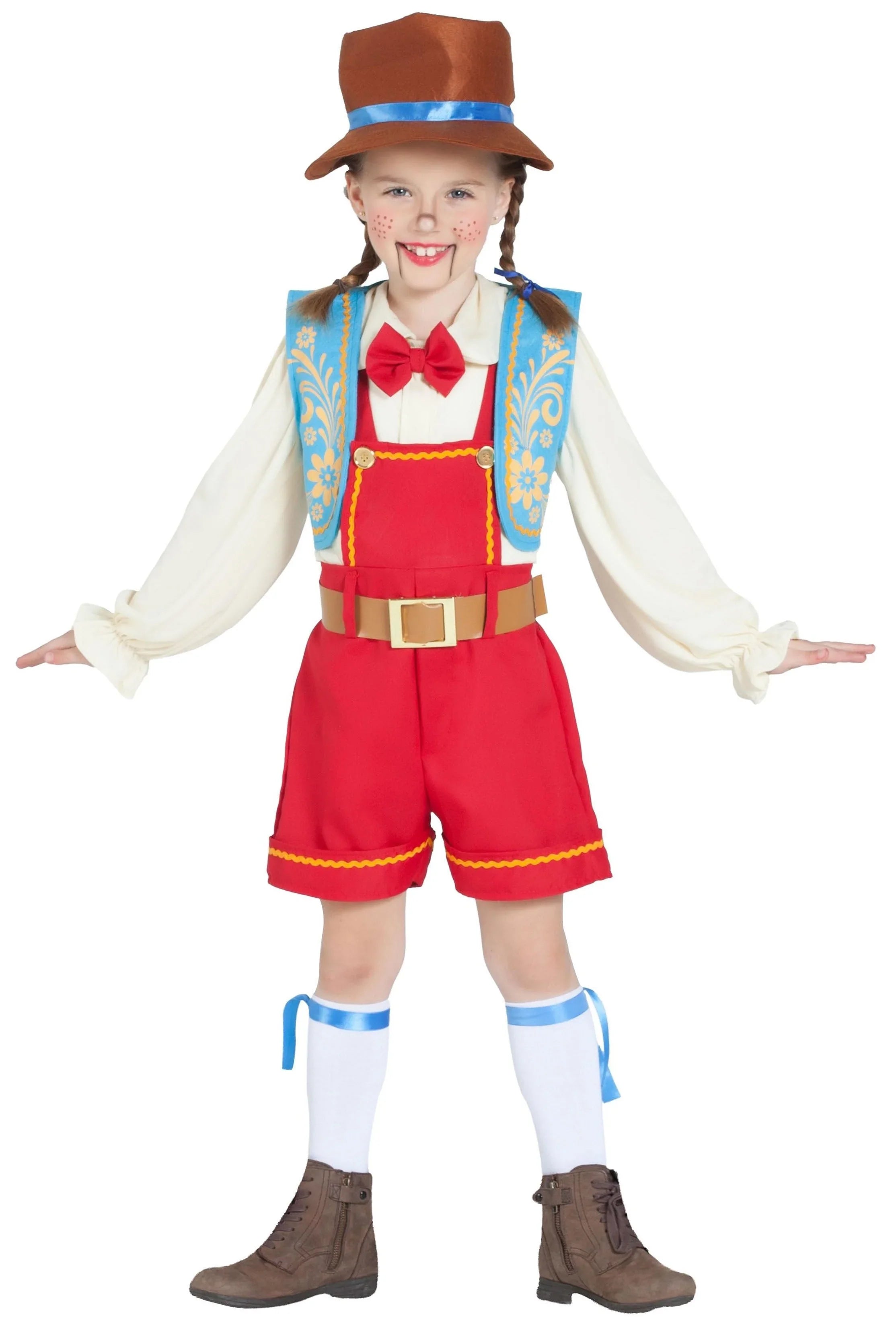 Disfraz de Pinocho Divertido Infantil Pinocho Kimokawaii